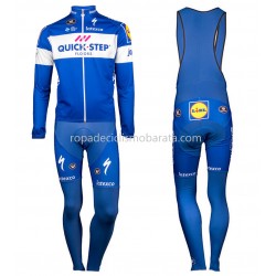 Maillot y Culotte Largos con Tirantes 2018 Quick Step Floors M001