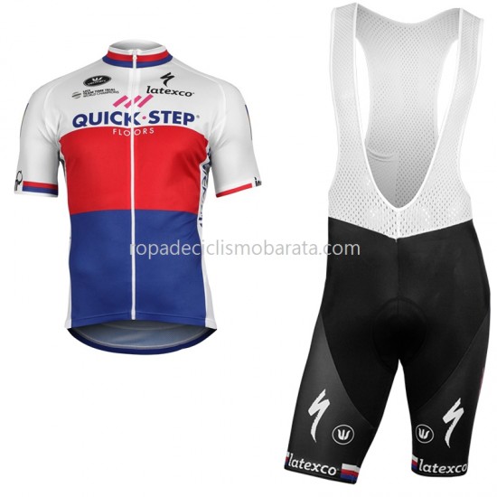 Maillot y Culotte con Tirantes 2018 Quick-Step Floors M002