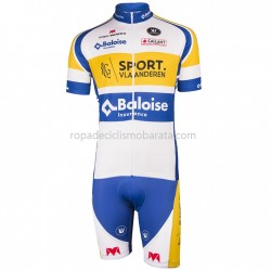 Maillot y Culotte con Tirantes 2018 Sport Vlaanderen-Baloise M001