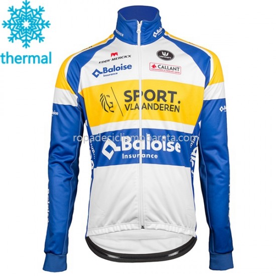 Invierno Maillot y Culotte Largos con Tirantes 2018 Sport Vlaanderen-Baloise M001