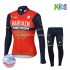 Invierno Maillot y Culotte Largos 2017 Bahrain Merida Niños M001