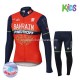 Invierno Maillot y Culotte Largos 2017 Bahrain Merida Niños M001