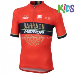 Maillot Manga Corta 2018 Bahrain Merida Niños M001