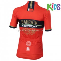 Maillot Manga Corta 2018 Bahrain Merida Niños M001