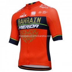 Maillot Manga Corta 2018 Bahrain Merida M001