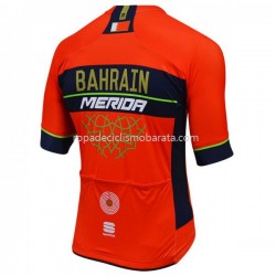 Maillot Manga Corta 2018 Bahrain Merida M001