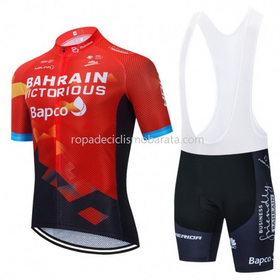 Maillot y Culotte con Tirantes 2021 Team Bahrain Victorious M001