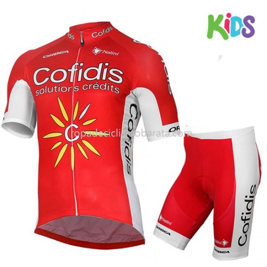Maillot y Culotte Corto 2017 Cofidis Pro Team Niños M001