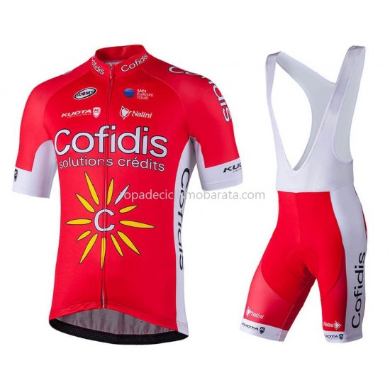 Maillot y Culotte con Tirantes 2018 Cofidis Pro Team M001