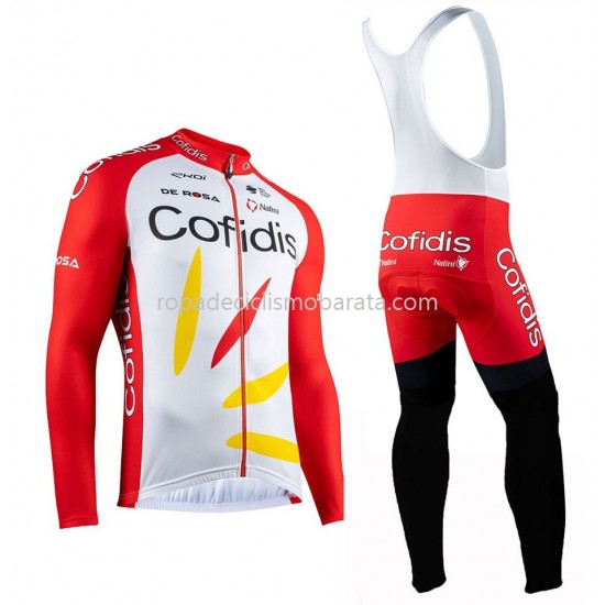 Maillot y Culotte Largos con Tirantes 2020 Cofidis Pro Team M001