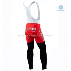Invierno Maillot y Culotte Largos con Tirantes 2020 Cofidis Pro Team M001
