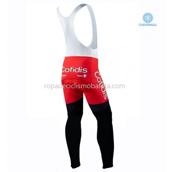 Invierno Maillot y Culotte Largos con Tirantes 2020 Cofidis Pro Team M001