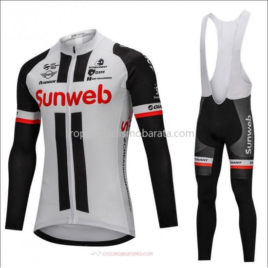 Maillot y Culotte Largos con Tirantes 2018 Team Sunweb M001