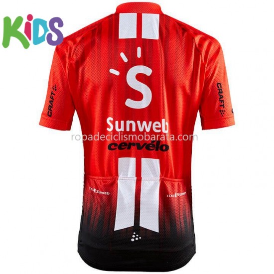 Maillot y Culotte Corto 2019 Team Sunweb Niños M001