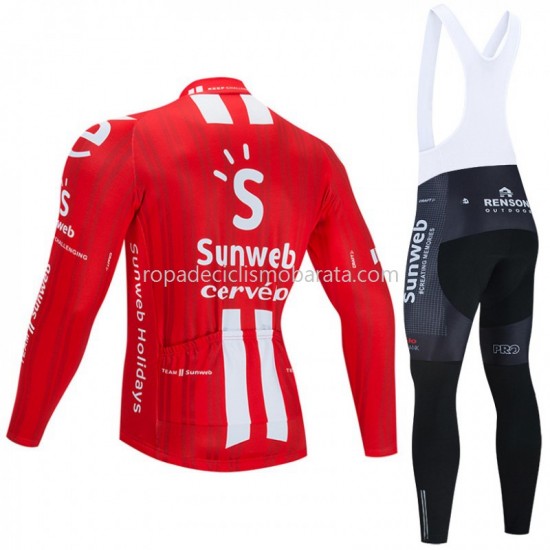 Maillot y Culotte Largos con Tirantes 2020 Team Sunweb M001