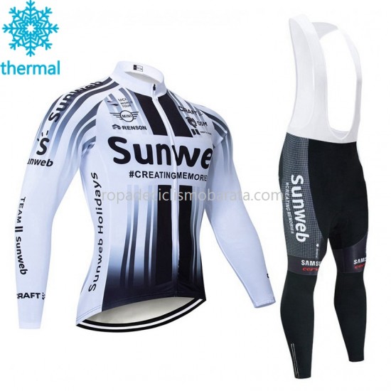 Invierno Maillot y Culotte Largos con Tirantes 2020 Team Sunweb M002