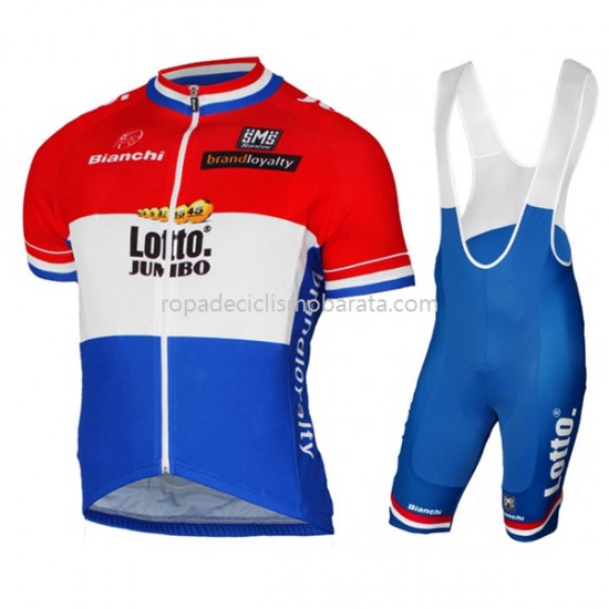 Maillot y Culotte con Tirantes 2017 LottoNL-Jumbo M001
