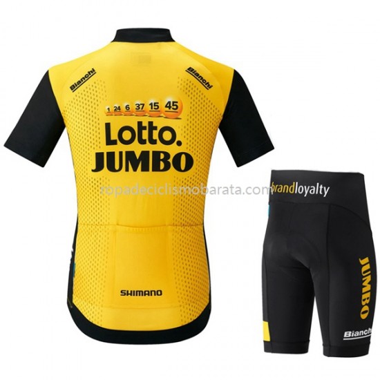 Maillot y Culotte Corto 2018 LottoNL-Jumbo Niños M001