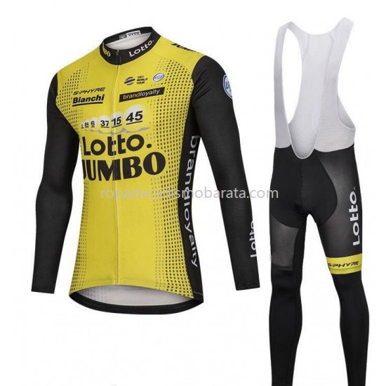 Maillot y Culotte Largos con Tirantes 2018 LottoNL-Jumbo M001