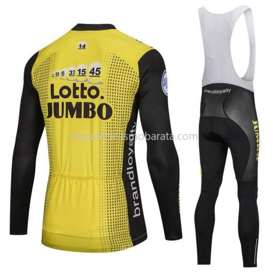 Maillot y Culotte Largos con Tirantes 2018 LottoNL-Jumbo M001
