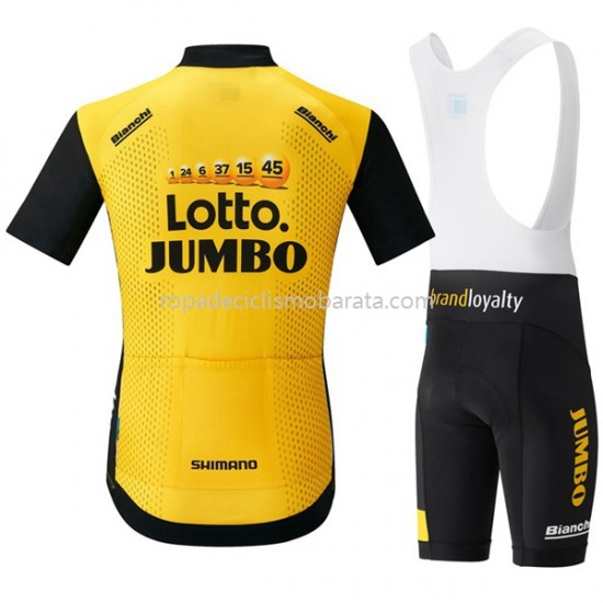 Maillot y Culotte con Tirantes 2018 LottoNL-Jumbo M001