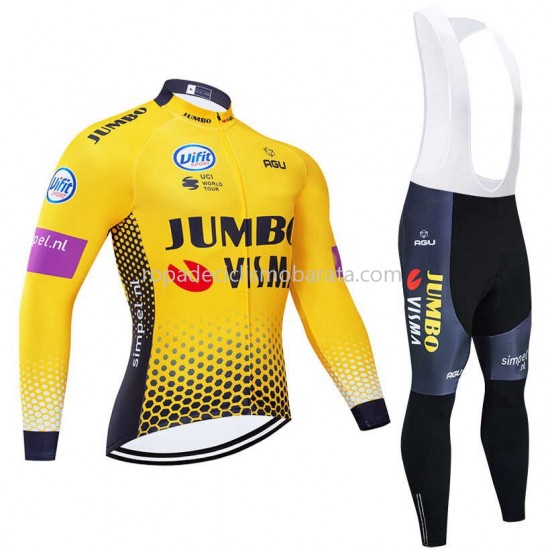 Maillot y Culotte Largos con Tirantes 2019 Team Jumbo–Visma M001