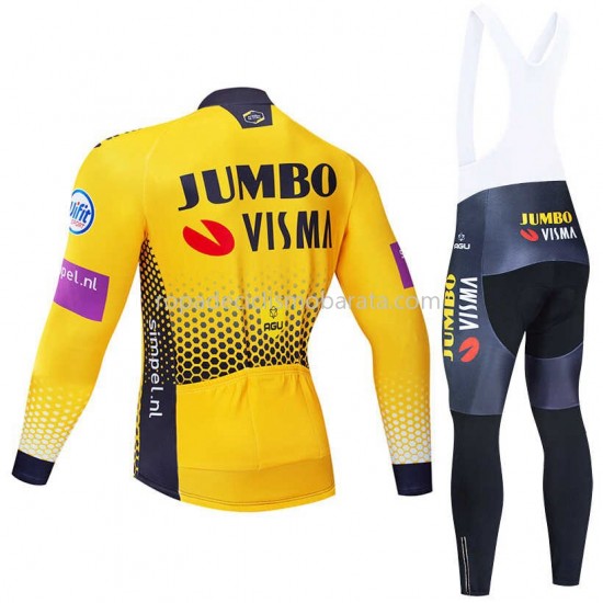 Maillot y Culotte Largos con Tirantes 2019 Team Jumbo–Visma M001