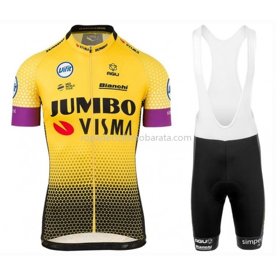 Maillot y Culotte con Tirantes 2019 Team Jumbo–Visma M001