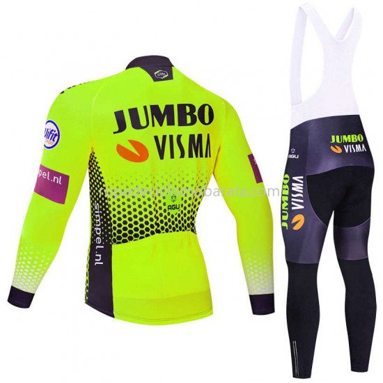 Maillot y Culotte Largos con Tirantes 2019 Team Jumbo–Visma M002