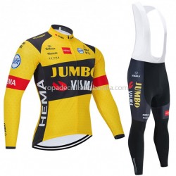 Maillot y Culotte Largos con Tirantes 2020 Team Jumbo–Visma M001