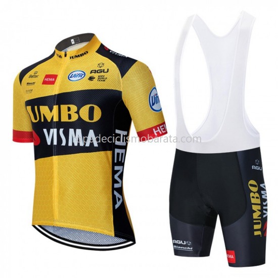 Maillot y Culotte con Tirantes 2020 Team Jumbo–Visma M001
