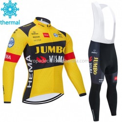 Invierno Maillot y Culotte Largos con Tirantes 2020 Team Jumbo–Visma M001