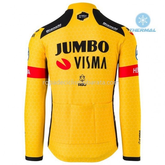 Invierno Maillot y Culotte Largos con Tirantes 2020 Team Jumbo–Visma M001