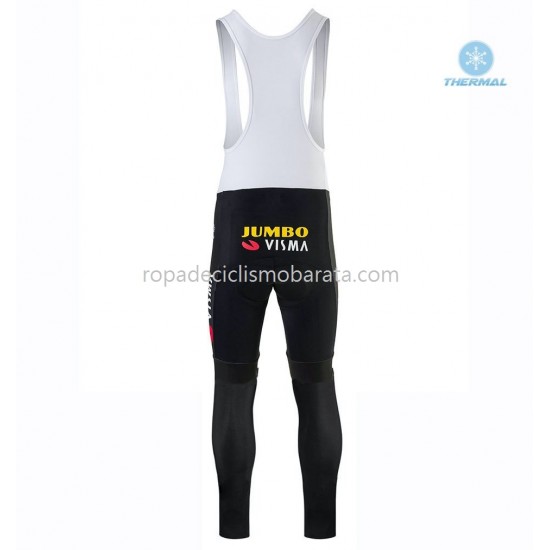 Invierno Maillot y Culotte Largos con Tirantes 2020 Team Jumbo–Visma M001