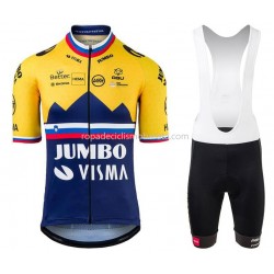Maillot y Culotte con Tirantes 2021 Team Jumbo-Visma M002