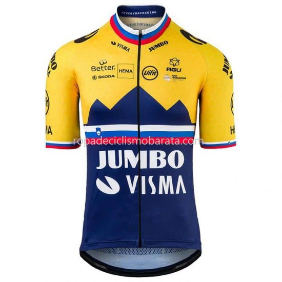 Maillot Manga Corta 2021 Team Jumbo-Visma M002