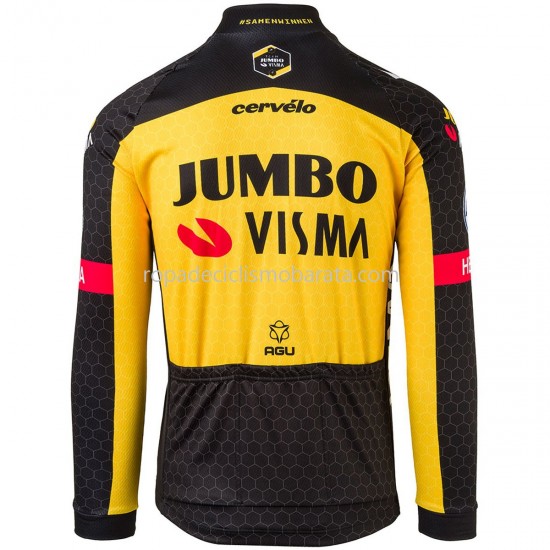 Maillot Manga Larga 2021 Team Jumbo-Visma M005