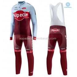Invierno Maillot y Culotte Largos con Tirantes 2018 Team Katusha-Alpecin M001