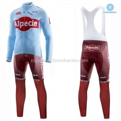 Invierno Maillot y Culotte Largos con Tirantes 2019 Team Katusha Alpecin M001