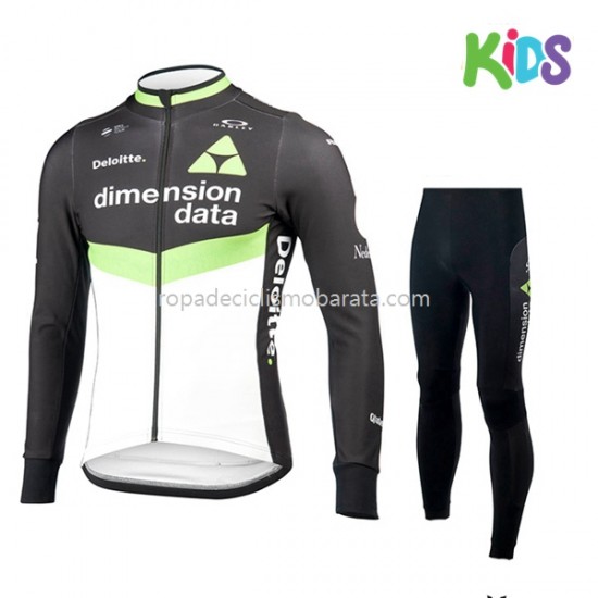 Maillot y Culotte Largos 2017 Dimension Data Niños M001