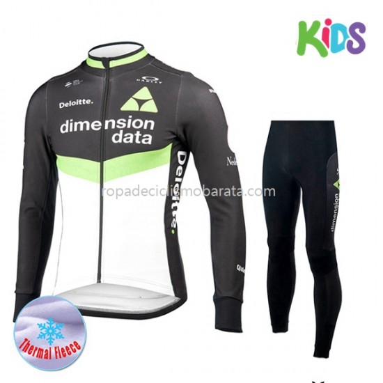 Invierno Maillot y Culotte Largos 2017 Dimension Data Niños M001