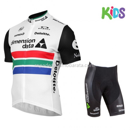 Maillot y Culotte Corto 2017 Dimension Data Niños M002