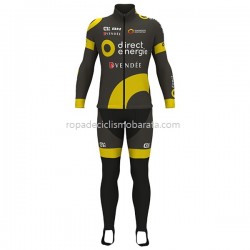Maillot y Culotte Largos con Tirantes 2017 Direct Energie M001