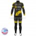 Invierno Maillot y Culotte Largos con Tirantes 2017 Direct Energie M001