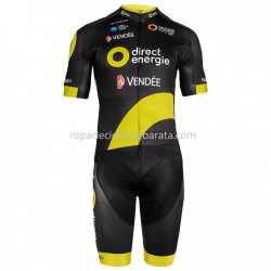 Maillot y Culotte con Tirantes 2018 Direct Energie M001