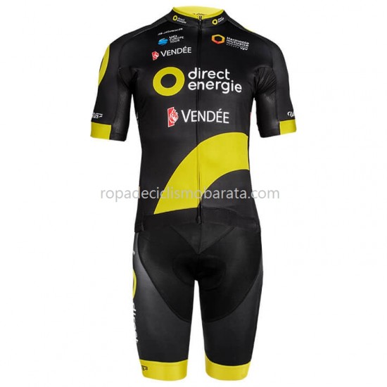 Maillot y Culotte con Tirantes 2018 Direct Energie M001