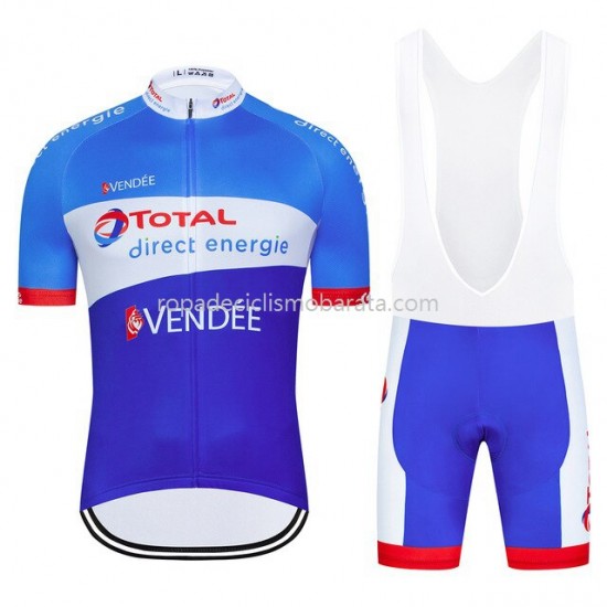 Maillot y Culotte con Tirantes 2020 Total Direct Energie M002
