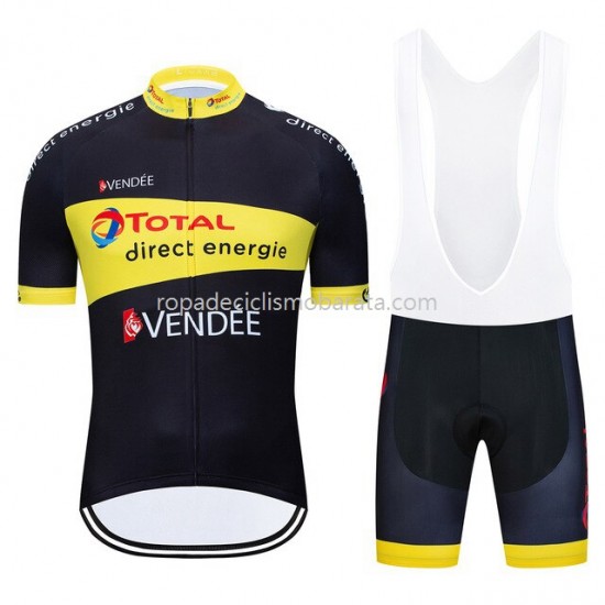 Maillot y Culotte con Tirantes 2020 Total Direct Energie M003