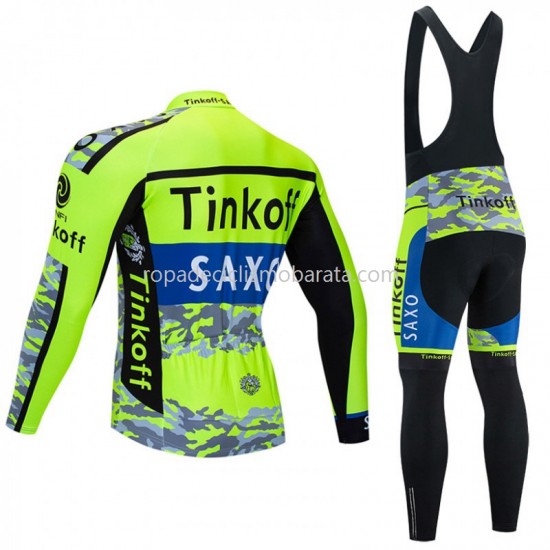 Maillot y Culotte Largos con Tirantes 2020 Tinkoff M001