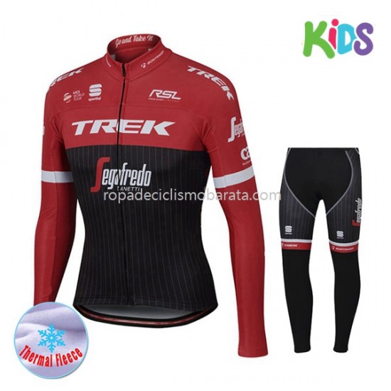 Invierno Maillot y Culotte Largos 2017 Trek-Segafredo Niños M001
